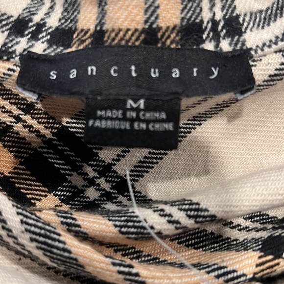 SANCTUARY Shacket / Flannel. Medium - NEW - Picture 6 of 8